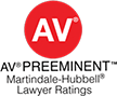 AV Preeminent Martindale-Hubbel Lawyer Ratings